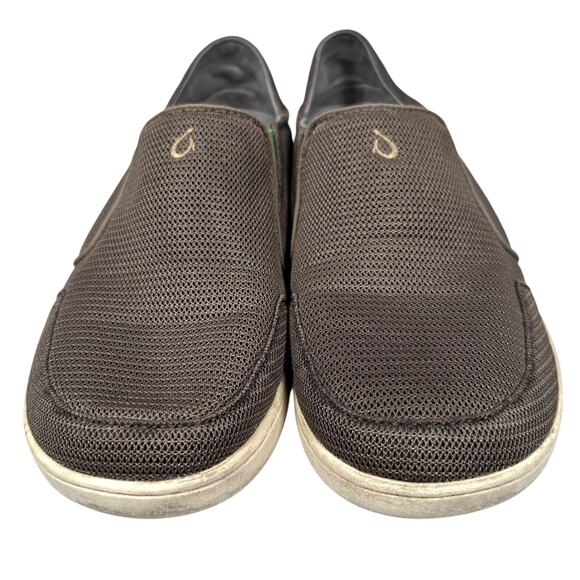 Olukai Nohea Mesh Shoes Men’s 9 Brown Round Toe Slip-On Sneakers 10188-13AP - Picture 2 of 7